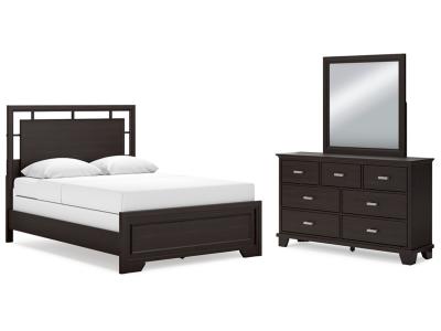 Signature Design by Ashley® Covetown Queen Panel Bed, Dresser and Mirror - B441B7