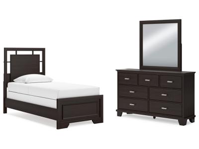 Signature Design by Ashley® Covetown Twin Panel Bed, Dresser and Mirror - B441B3