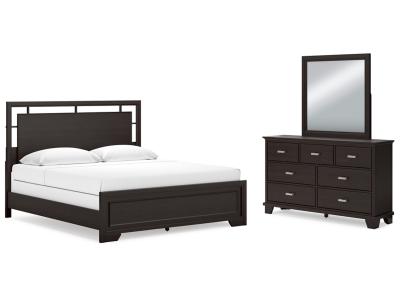 Signature Design by Ashley® Covetown King Panel Bed, Dresser and Mirror - B441B10