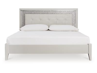 Signature Design by Ashley® Zyniden King Upholstered Panel Bed, Dresser and Mirror - B2114B12