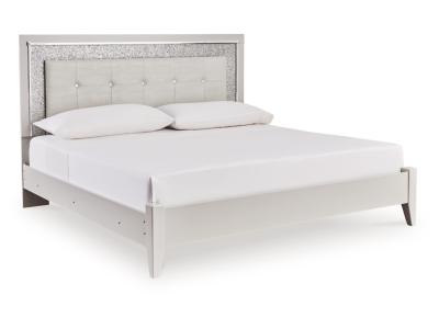 Signature Design by Ashley® Zyniden King Upholstered Panel Bed, Dresser and Mirror - B2114B12