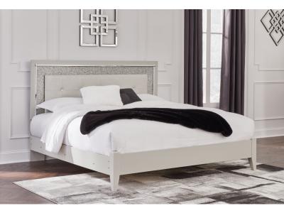 Signature Design by Ashley® Zyniden King Upholstered Panel Bed, Dresser and Mirror - B2114B12