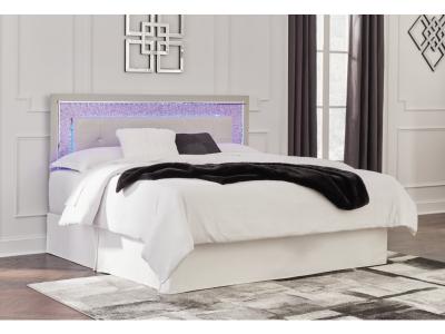 Signature Design by Ashley® Zyniden King Upholstered Panel Headboard, Dresser and Mirror - B2114B10