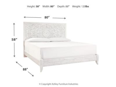 Signature Design by Ashley® Paxberry King Panel Bed, Dresser and Mirror - B181B9