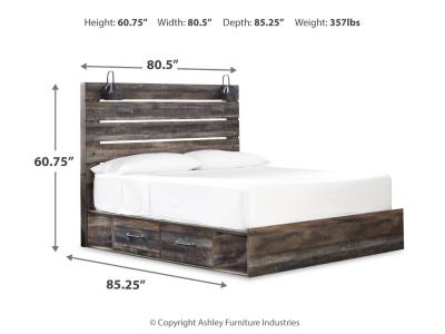 Signature Design by Ashley® Drystan King Panel Storage Bed and 2 Nightstands - B211B84