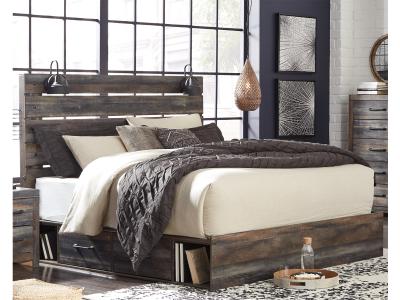 Signature Design by Ashley® Drystan King Panel Storage Bed and 2 Nightstands - B211B84