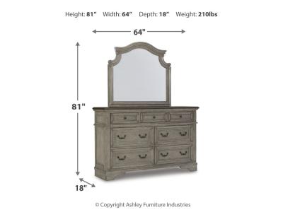 Signature Design by Ashley® Lodenbay Queen Upholstered Panel Bed, Dresser, Mirror and 2 Nightstands - B751B10