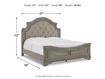 Signature Design by Ashley® Lodenbay Queen Upholstered Panel Bed, Dresser, Mirror and 2 Nightstands - B751B10