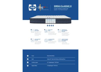 Sealy DRSG Classic II Euro Top Queen Mattress - DRSG Classic II (Queen)