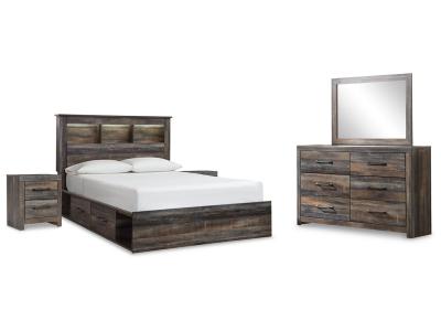Signature Design by Ashley® Drystan Queen Bookcase Storage Bed, Dresser, Mirror and 2 Nightstands - B211B19