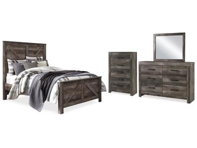 Signature Design by Ashley® Wynnlow Queen Crossbuck Panel Bed, Dresser, Mirror and Chest - B440B37