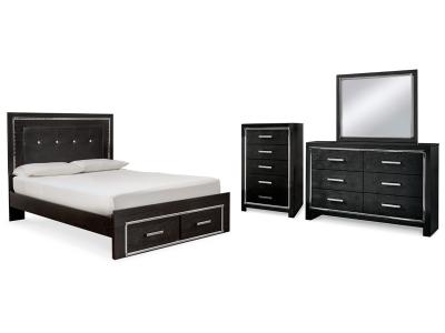 Signature Design by Ashley® Kaydell Queen Upholstered Panel Bed, Dresser, Mirror and Chest - B1420B66