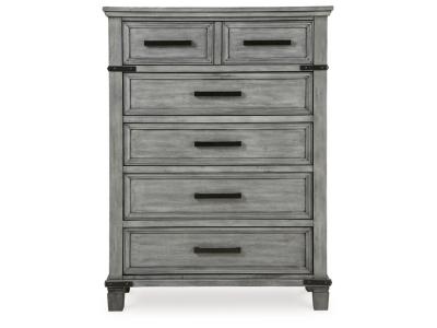 Signature Design by Ashley® Russelyn California King Panel Bed, Dresser, Mirror, Chest and 2 Nightstands - B772B15