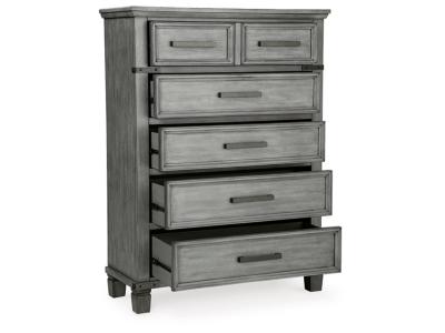 Signature Design by Ashley® Russelyn California King Panel Bed, Dresser, Mirror, Chest and 2 Nightstands - B772B15
