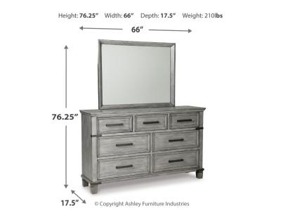 Signature Design by Ashley® Russelyn California King Panel Bed, Dresser, Mirror, Chest and 2 Nightstands - B772B15