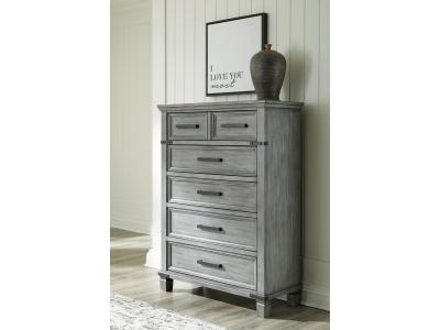 Signature Design by Ashley® Russelyn California King Panel Bed, Dresser, Mirror, Chest and 2 Nightstands - B772B15