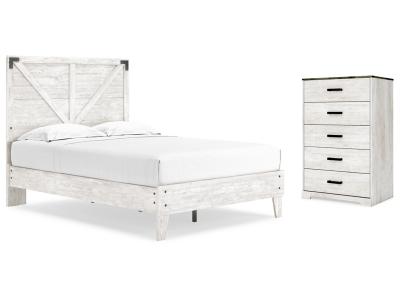 Signature Design by Ashley® Shawburn Full Panel Bed with Chest - EB4121B4