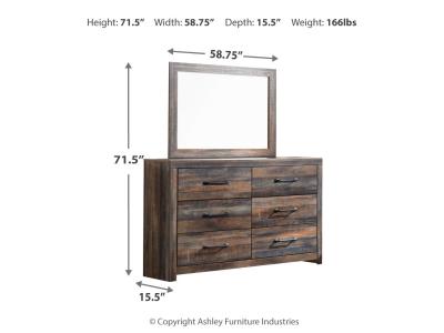 Signature Design by Ashley® Drystan Twin Panel Bed with Storage, Dresser, Mirror and Chest - B211B85