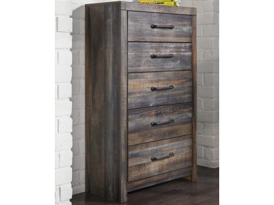 Signature Design by Ashley® Drystan Twin Panel Bed with Storage, Dresser, Mirror and Chest - B211B85
