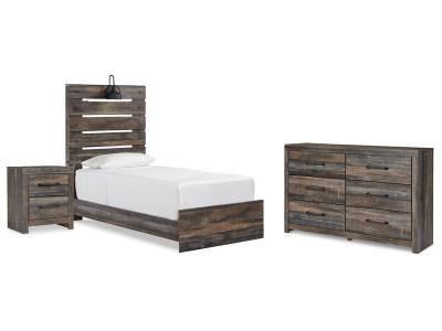 Signature Design by Ashley® Drystan Twin Panel Bed, Dresser and Nightstand - B211B86