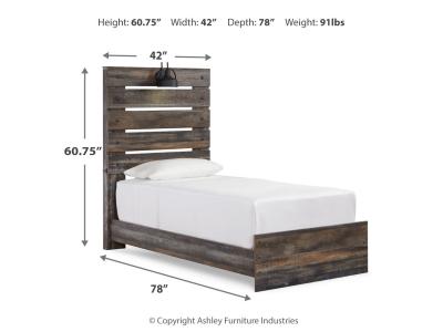Signature Design by Ashley® Drystan Twin Panel Bed, Dresser and Nightstand - B211B86