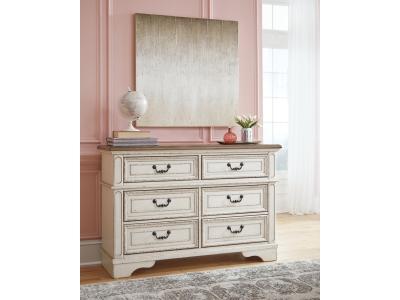 Signature Design by Ashley® Realyn Queen Upholstered Panel Bed with Storage, Dresser and Nightstand - B743B57