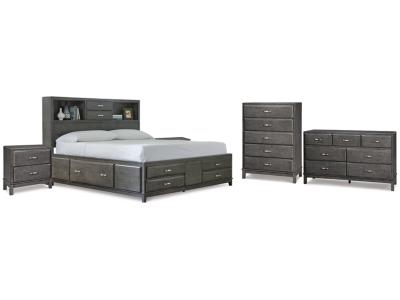 Signature Design by Ashley® Caitbrook Queen Storage Bed, Dresser, Chest and 2 Nightstands - B476B32