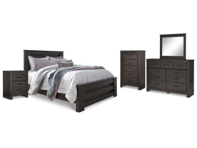 Signature Design by Ashley® Brinxton Queen Panel Bed, Dresser, Mirror, Chest and Nightstand - B249B21