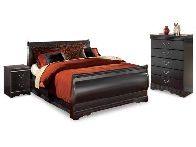Signature Design by Ashley® Huey Vineyard Full Sleigh Bed, Chest and 2 Nightstands - B128B47
