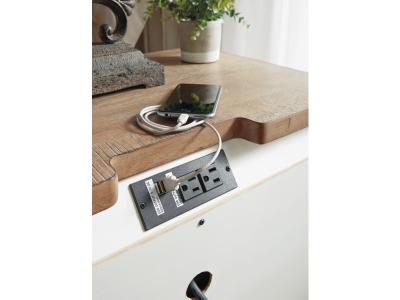 Signature Design by Ashley® Realyn King Panel Bed, Dresser, Mirror, Chest, Vanity and Nightstand - B743B58