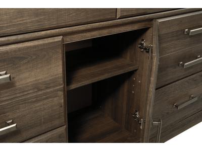 Signature Design by Ashley® Juararo King Poster Bed, Dresser, Chest and Nightstand - B251B35