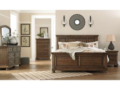 Signature Design by Ashley® Flynnter King Panel Bed, 2 Dressers, Mirror, Chest and 2 Nightstands - B719B26