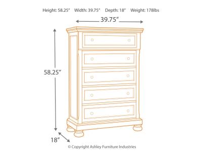 Signature Design by Ashley® Flynnter King Panel Bed, 2 Dressers, Mirror, Chest and 2 Nightstands - B719B26