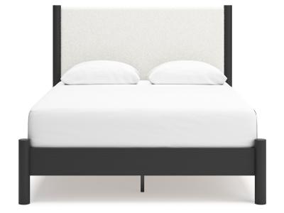 Signature Design by Ashley® Cadmori Queen Upholstered Panel Bed, Dresser and Mirror - B2616B4
