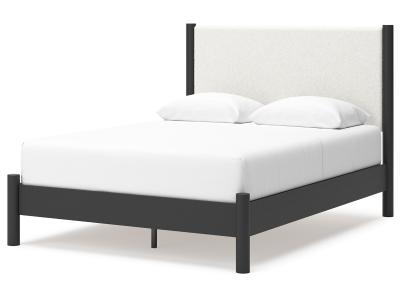Signature Design by Ashley® Cadmori Queen Upholstered Panel Bed, Dresser and Mirror - B2616B4