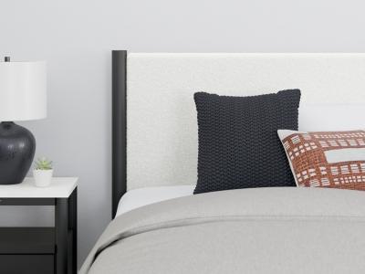 Signature Design by Ashley® Cadmori Queen Upholstered Panel Bed, Dresser and Mirror - B2616B4