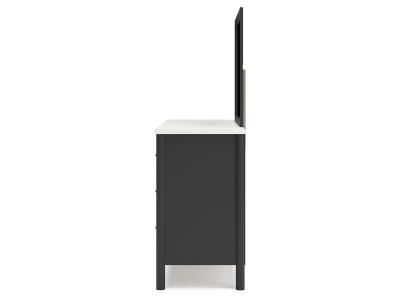 Signature Design by Ashley® Cadmori King Upholstered Panel Bed, Dresser and Mirror - B2616B9