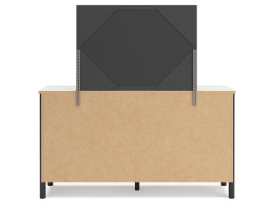 Signature Design by Ashley® Cadmori King Upholstered Panel Bed, Dresser and Mirror - B2616B9