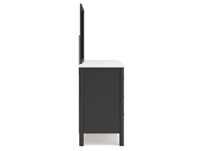 Signature Design by Ashley® Cadmori King Upholstered Panel Bed, Dresser and Mirror - B2616B9