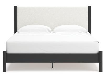 Signature Design by Ashley® Cadmori King Upholstered Panel Bed, Dresser and Mirror - B2616B9