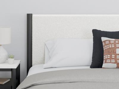 Signature Design by Ashley® Cadmori King Upholstered Panel Bed, Dresser and Mirror - B2616B9