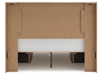 Signature Design by Ashley® Lawroy Queen Panel Bed with Storage, Dresser and Mirror - B2310B29