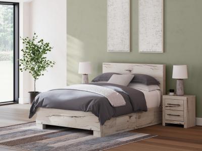 Signature Design by Ashley® Lawroy Queen Panel Bed with Storage, Dresser and Mirror - B2310B29