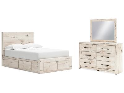 Signature Design by Ashley® Lawroy Full Panel Storage Bed, Dresser and Mirror - B2310B37