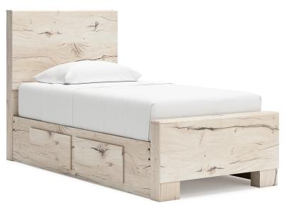 Signature Design by Ashley® Lawroy Twin Panel Bed with Storage, Dresser and Mirror - B2310B36