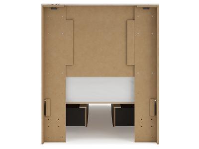 Signature Design by Ashley® Lawroy Twin Panel Bed with Storage, Dresser and Mirror - B2310B36