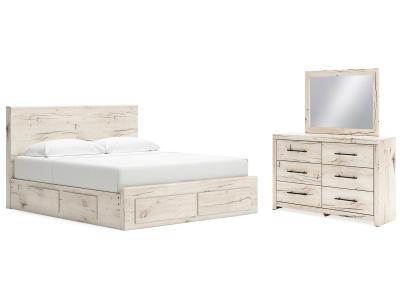 Signature Design by Ashley® Lawroy King Panel Storage Bed, Dresser and Mirror - B2310B35