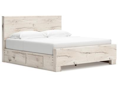 Signature Design by Ashley® Lawroy King Panel Bed with Storage, Dresser and Mirror - B2310B34
