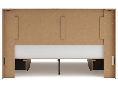 Signature Design by Ashley® Lawroy King Panel Bed with Storage, Dresser and Mirror - B2310B34