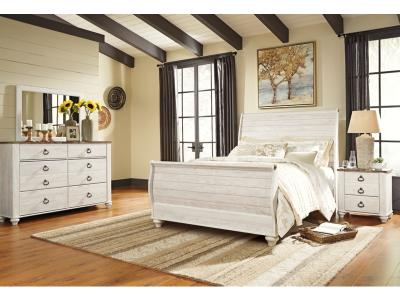 Signature Design by Ashley® Willowton Queen Bed, Dresser, Mirror and Chest - B267B58